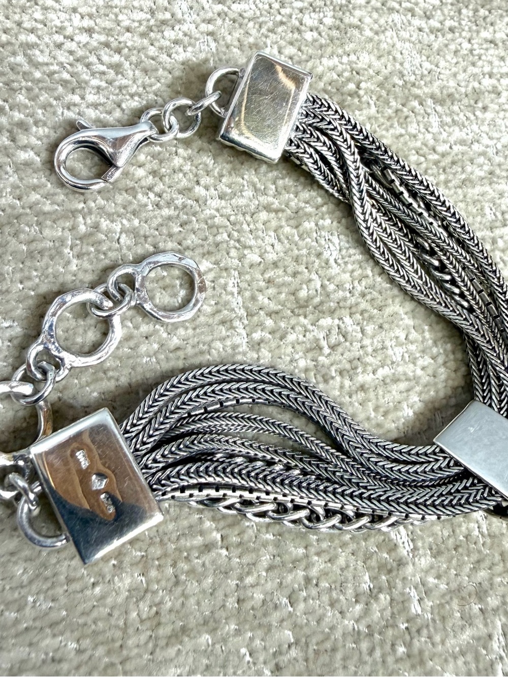 Silpada Silver ‘Talk of the Town’ Multi-Strand Bracelet - Picture 3 of 16